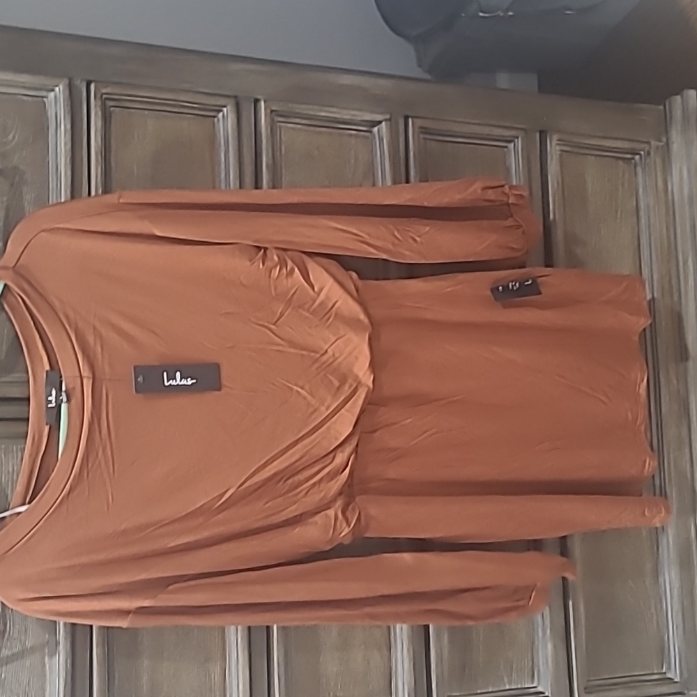 Rust fall dress